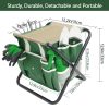 10pc-03.jpg 10-Piece Garden Tool Set with Folding Stool - Stainless Steel Gardening Kit with Storage Tote Bag