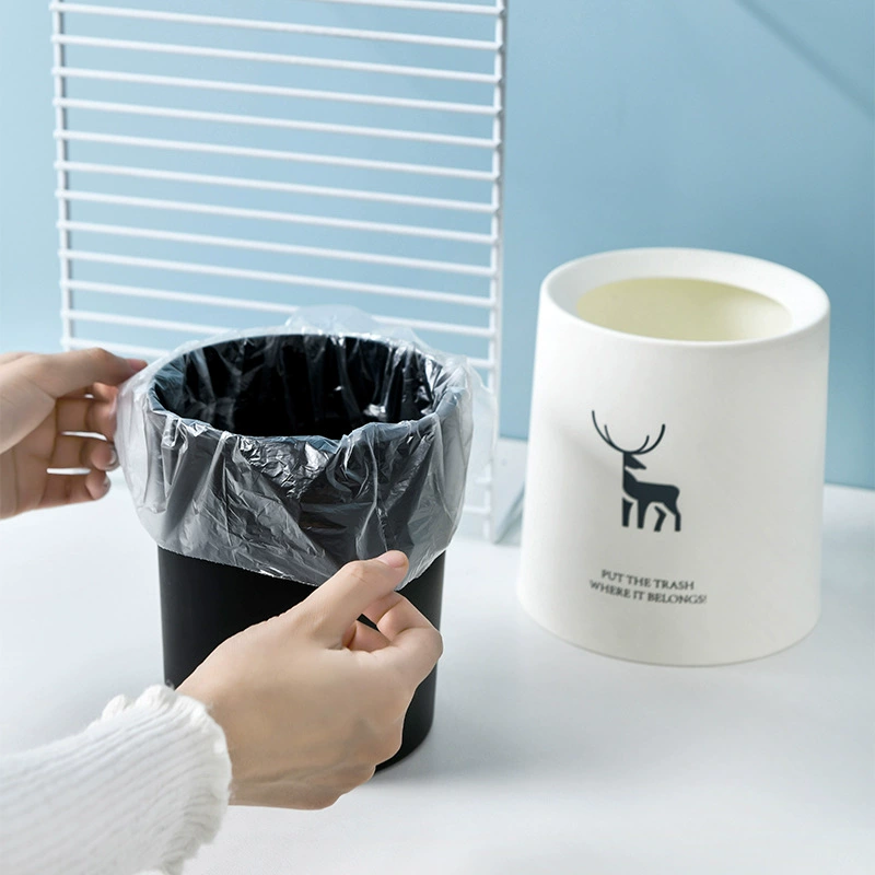 13177437046_455695910.jpg Nordic Round Mini Desktop Trash Can - Creative Living Room Office Bedroom Bathroom Garbage Bin
