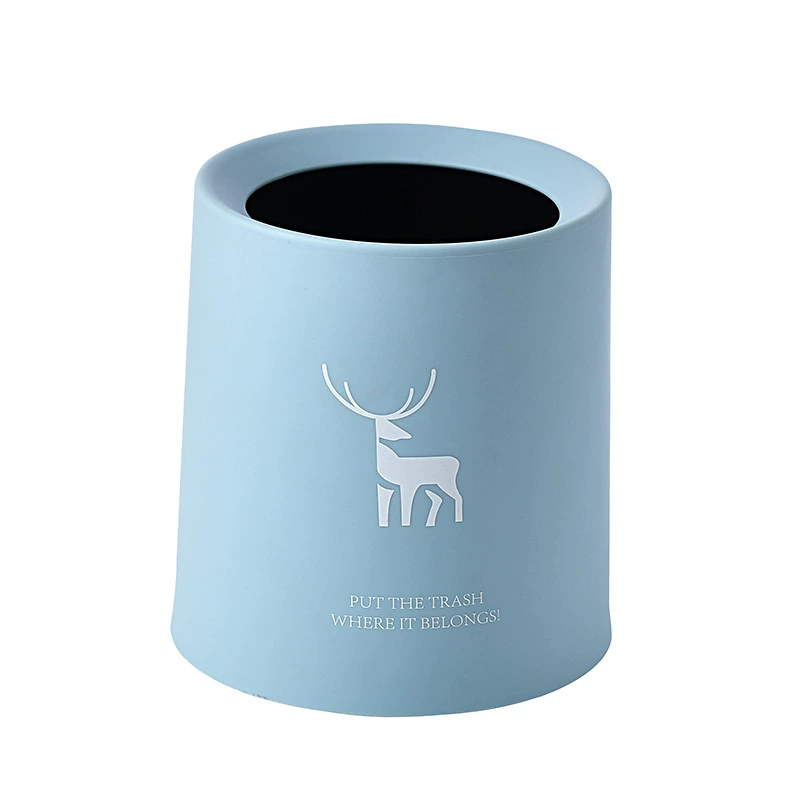 13177449786_455695910.jpg Nordic Round Mini Desktop Trash Can - Creative Living Room Office Bedroom Bathroom Garbage Bin