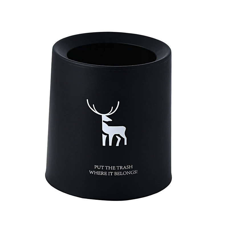 13177467064_455695910.jpg Nordic Round Mini Desktop Trash Can - Creative Living Room Office Bedroom Bathroom Garbage Bin