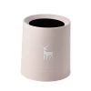 13215181804_455695910.jpg Nordic Round Mini Desktop Trash Can - Creative Living Room Office Bedroom Bathroom Garbage Bin