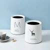 13258595294_455695910.jpg Nordic Round Mini Desktop Trash Can - Creative Living Room Office Bedroom Bathroom Garbage Bin