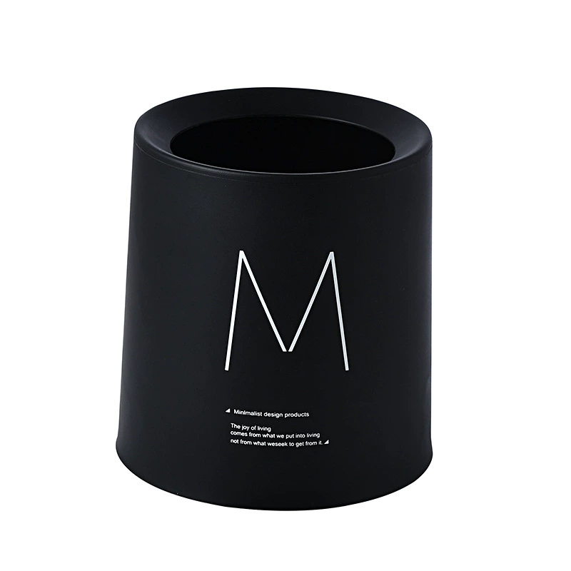13258604428_455695910.jpg Nordic Round Mini Desktop Trash Can - Creative Living Room Office Bedroom Bathroom Garbage Bin