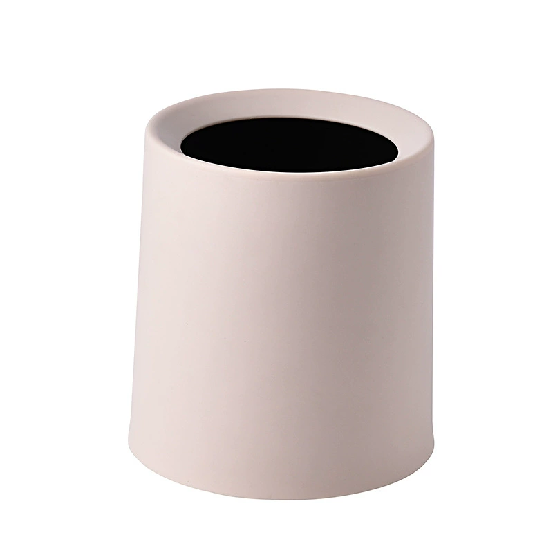 13258622585_455695910.jpg Nordic Round Mini Desktop Trash Can - Creative Living Room Office Bedroom Bathroom Garbage Bin
