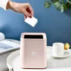 Scandinavian Square Mini Desktop Trash Can - Nordic Creative Living Room Office Bathroom Garbage Bin