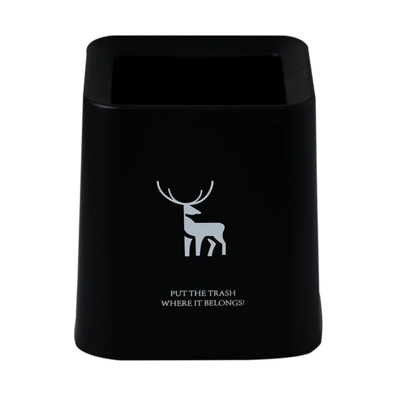 Scandinavian Square Mini Desktop Trash Can - Nordic Creative Living Room Office Bathroom Garbage Bin