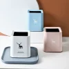 Scandinavian Square Mini Desktop Trash Can - Nordic Creative Living Room Office Bathroom Garbage Bin