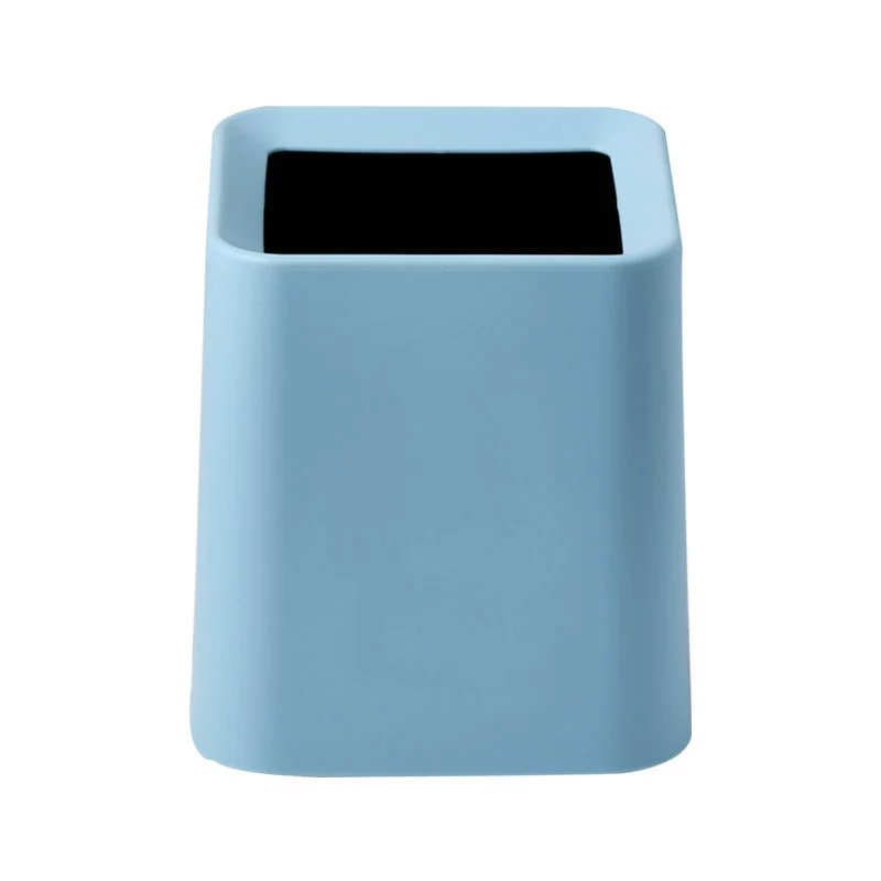 Scandinavian Square Mini Desktop Trash Can - Nordic Creative Living Room Office Bathroom Garbage Bin