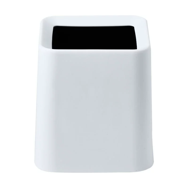 Scandinavian Square Mini Desktop Trash Can - Nordic Creative Living Room Office Bathroom Garbage Bin