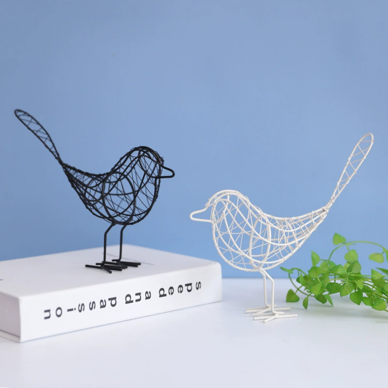 17005473669_831376456.jpg Simple Modern European Creative Iron Bird Decoration Bedroom Room Ornament Nordic Style