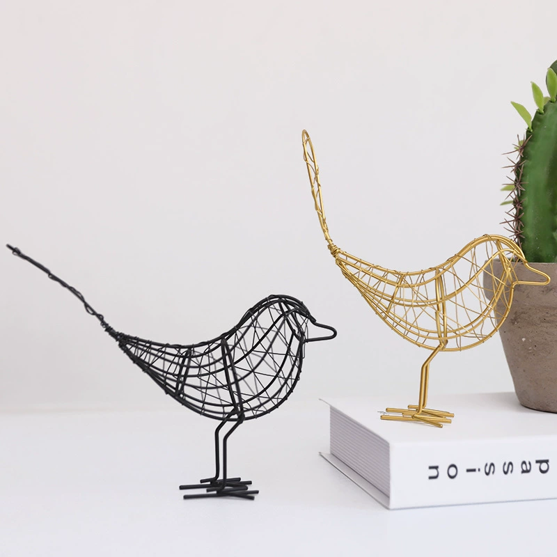 17005485255_831376456.jpg Simple Modern European Creative Iron Bird Decoration Bedroom Room Ornament Nordic Style