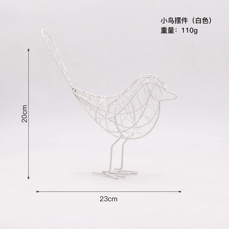 17129099127_831376456.jpg Simple Modern European Creative Iron Bird Decoration Bedroom Room Ornament Nordic Style