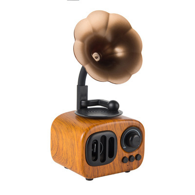 9282609678_1231113368 Vintage Wooden Retro Bluetooth Speaker - Classic Radio Shape Mini Desktop Decoration