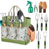 9-Piece Garden Tool Set - Stainless Steel Tool & Aluminum Alloy Gardening Kit with Storage Bag