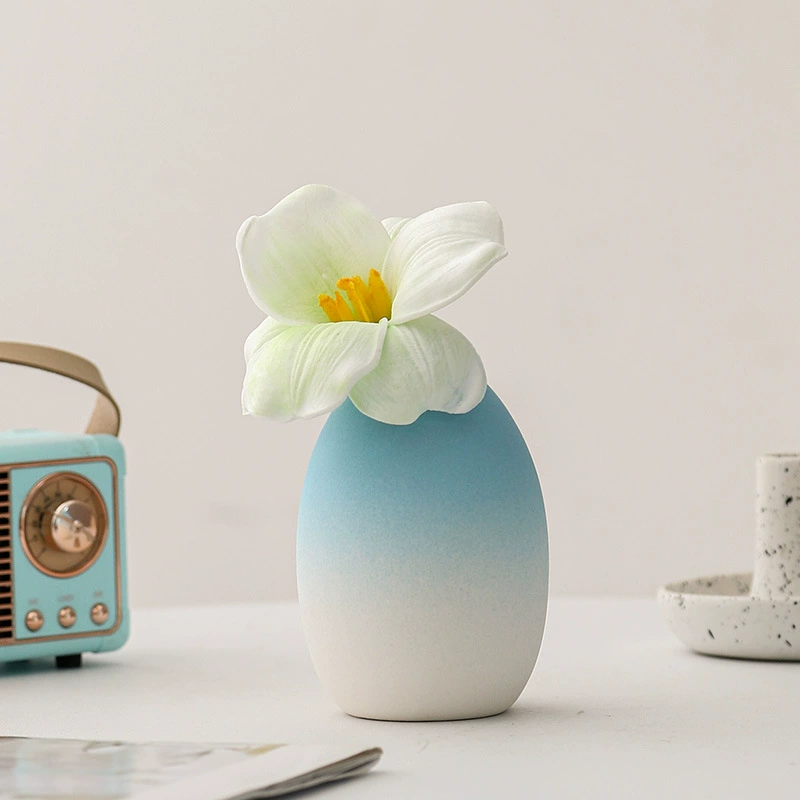 O1CN0143c3ro1PbvnBIw6ET_2220317601860-0-cib.jpg Mini Gradient Ceramic Vase - Creative Living Room Wine Cabinet Dried Flower Desktop Decoration