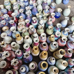 Mini Ceramic Flower Vase - Jingdezhen High Temperature Hydroponic Vase Craft Decoration