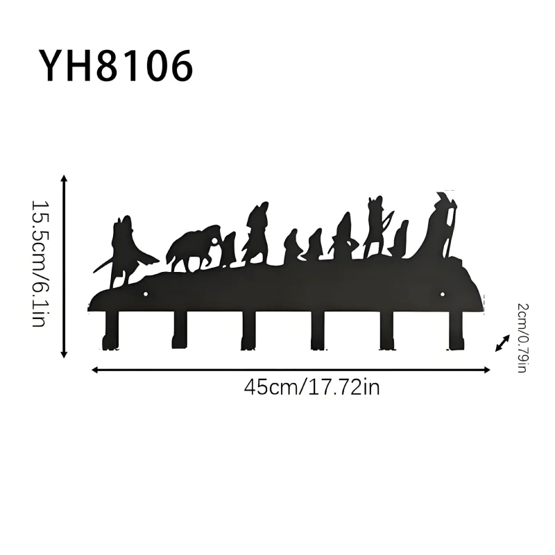O1CN01Eb9t4q29covVqlRIi_2218588408089-0-cib.jpg Minimalist Love Heart Iron Wall Hook Set - Creative Key Holder Entryway Coat Rack Home Organizer