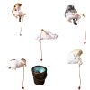Creative Fishing Cat Fish Tank Decoration - Mini Resin Sleeping Cat Aquarium Ornament