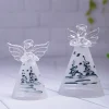 Nordic Angel Wing Glass Figurine - Hand-painted Modern Home Decoration Living Room Bookshelf Ornament