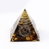 Crystal Pyramid Resin Figurine - Desktop Office Decor Gift Transparent Pyramid Ornament