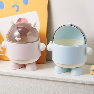Cartoon Desktop Pen Holder Organizer - Creative Mini Storage Cup for Office School Supplies