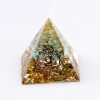 Crystal Pyramid Resin Figurine - Desktop Office Decor Gift Transparent Pyramid Ornament