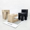 Modern Marble Mini Stool Figurine - Simple Living Room Coffee Table TV Cabinet Decoration