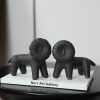 Creative Cute Lion Ceramic Figurine - Living Room TV Cabinet Office Desk Modern Home Decoration