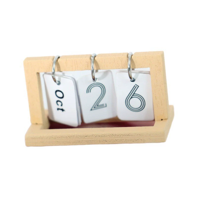 1:12 Dollhouse Miniature Calendar - Mini Desk Calendar Dollhouse Accessory Decoration