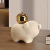 BHM Chinese New Style Fortune Animal Porcelain Figurine - Living Room TV Cabinet Office Decoration