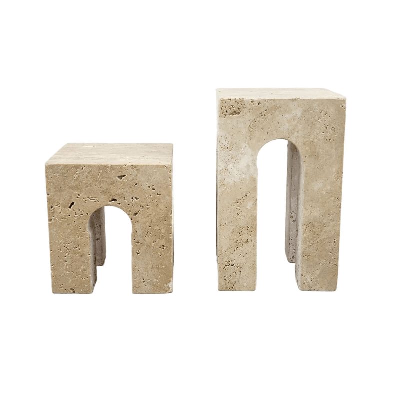 Modern Marble Mini Stool Figurine - Simple Living Room Coffee Table TV Cabinet Decoration