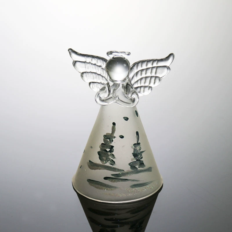 Nordic Angel Wing Glass Figurine - Hand-painted Modern Home Decoration Living Room Bookshelf Ornament