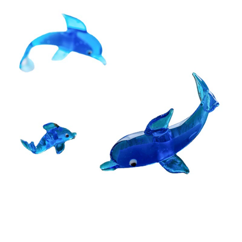O1CN01RIRGVH1Bs2irrNPHr_0-0-cib.jpg Japanese Style Glass Dolphin Figurine - Creative Mini Desktop Ornament Decoration