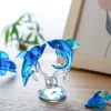 O1CN01RjK62v1fPaaSwNzCt_2201245263999-0-cib.jpg Japanese Style Glass Dolphin Figurine - Creative Mini Desktop Ornament Decoration