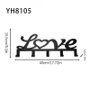 O1CN01RsTXVB29covVQyrhi_2218588408089-0-cib.jpg Minimalist Love Heart Iron Wall Hook Set - Creative Key Holder Entryway Coat Rack Home Organizer