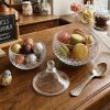 Creative Transparent Crystal Glass Jewelry Box - Candy Nut Storage Jar with Lid Home Decoration