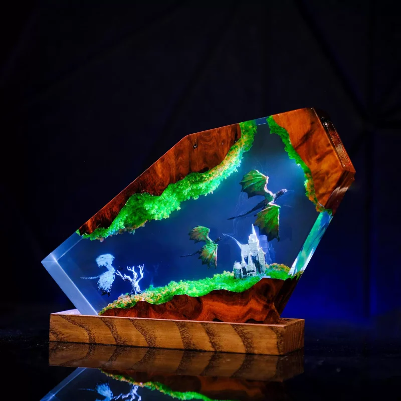 O1CN01SycDen1iBnqitjJKm_2217593414375-0-cib.jpg Cross-border Hot Selling Western Dragon Art Resin Wood Night Light Bedroom Desktop Decor Gift
