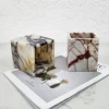 O1CN01T70eBa1VwRCjxKpm9_2220711622717-0-cib.jpg Ins Style Square Marble Flower Vase Decor - Living Room Coffee Table Study Decoration