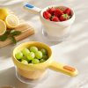 Creative Double-layer Fruit Colander Spoon - Kitchen Fruit Washing Strainer Decorative