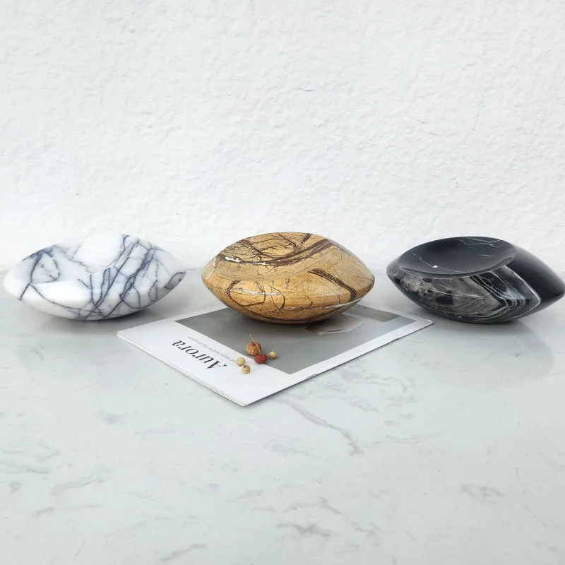 O1CN01m6TXGS1VwRDL03Bx9_2220711622717-0-cib.jpg Modern Creative Marble UFO Tray Decoration - Living Room Coffee Table TV Cabinet Zen Decor