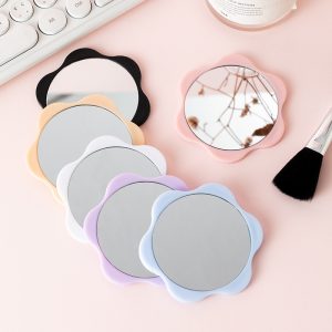 Creative Mini Cute Flower Mirror - Portable Compact Hand Mirror for Women Girls