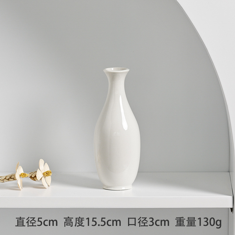 Mini Ceramic Vase Aroma Bottle - Ins Style Modern Home Desktop Decoration Hydroponic Flower Vase