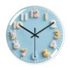 Creative Cartoon Wall Clock - Silent Quartz Clock Kids Bedroom Living Room Decoration