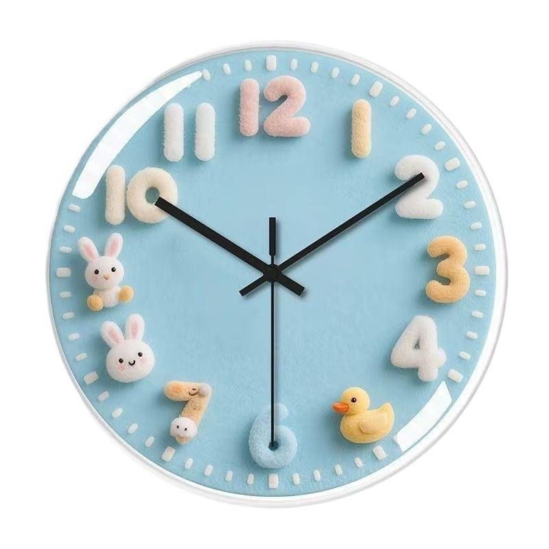 Creative Cartoon Wall Clock - Silent Quartz Clock Kids Bedroom Living Room Decoration