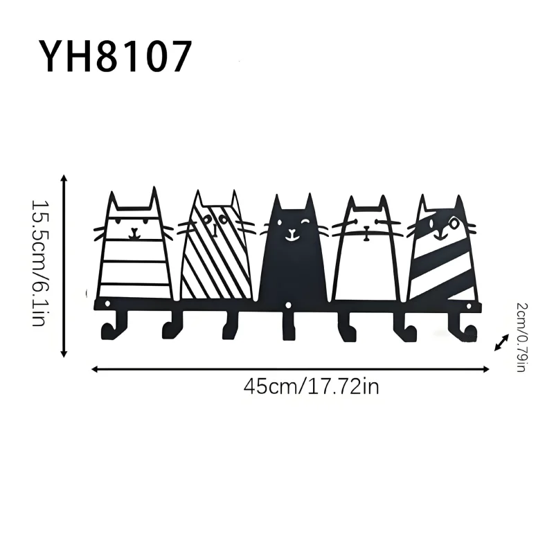 O1CN01tRfItn29covVeeQdx_2218588408089-0-cib.jpg Minimalist Love Heart Iron Wall Hook Set - Creative Key Holder Entryway Coat Rack Home Organizer