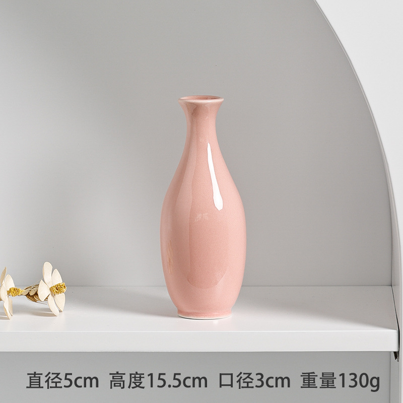 Mini Ceramic Vase Aroma Bottle - Ins Style Modern Home Desktop Decoration Hydroponic Flower Vase
