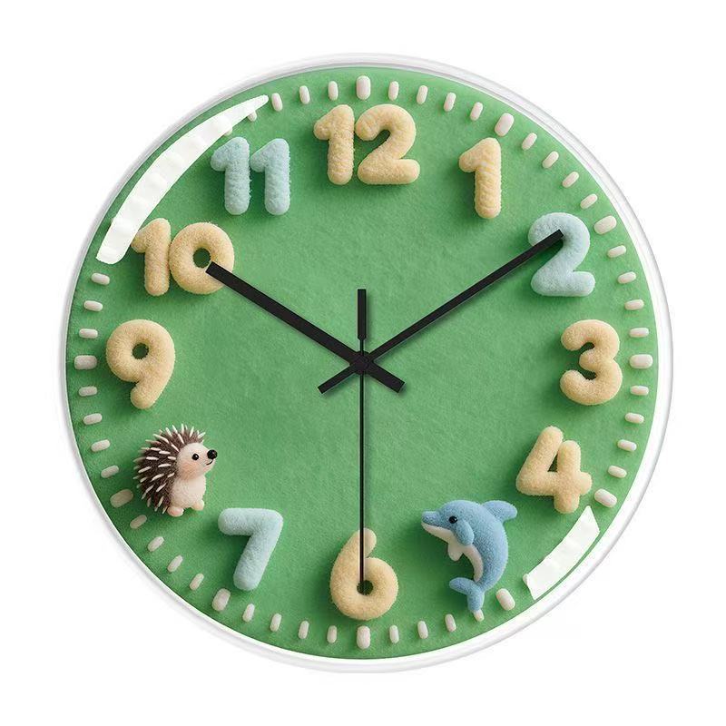 Creative Cartoon Wall Clock - Silent Quartz Clock Kids Bedroom Living Room Decoration