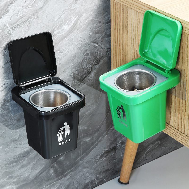 Creative Mini Trash Can Ashtray - Desktop Smoking Ash Tray Home Office Bathroom Decoration