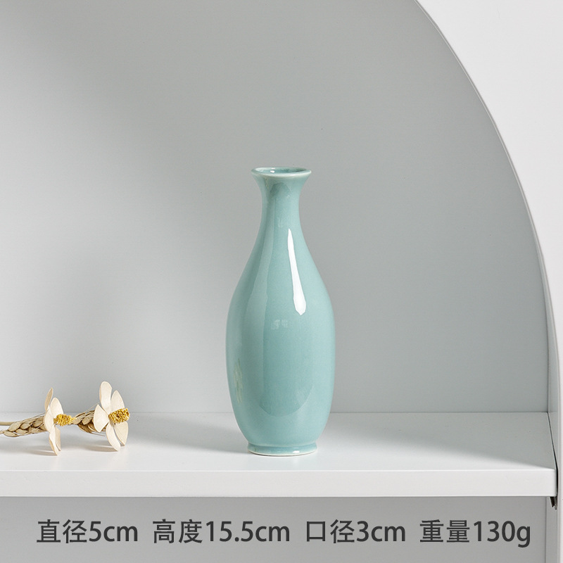 Mini Ceramic Vase Aroma Bottle - Ins Style Modern Home Desktop Decoration Hydroponic Flower Vase