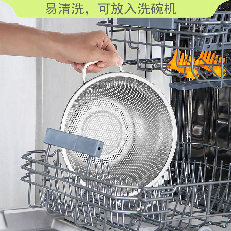 Stainless Steel Wire Basket with Handles - Heavy Duty Kitchen Colander & Storage Basket, 4 Sizes